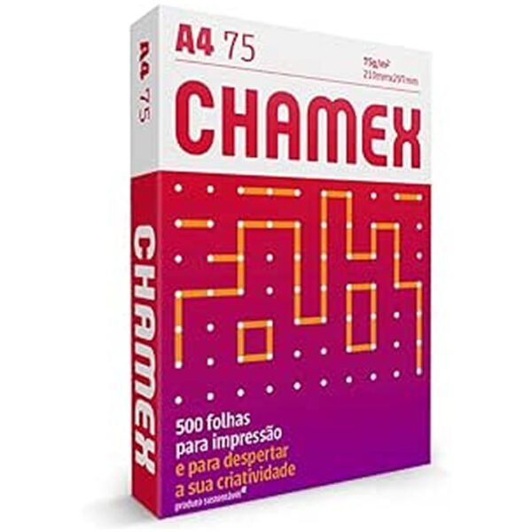 Chamex - Papel Sulfite, A4, 75g, 500 folhas - Image 4