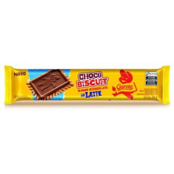 Biscoito Choco Biscuit Chocolate Ao Leite Garoto 78g - Image 4