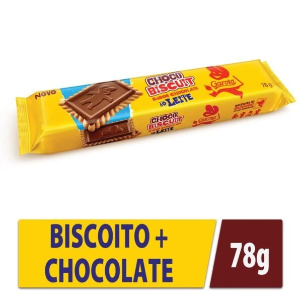 Biscoito Choco Biscuit Chocolate Ao Leite Garoto 78g